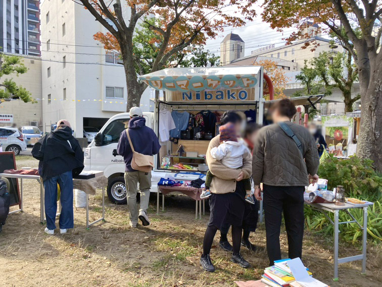 フリーマーケットの様子